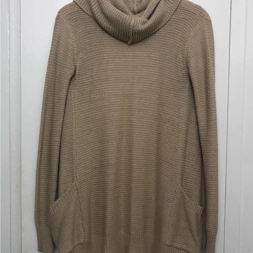 Ardene Women's Long Hooded Cardigan, beige,  Size Small - Picture 4 of 9